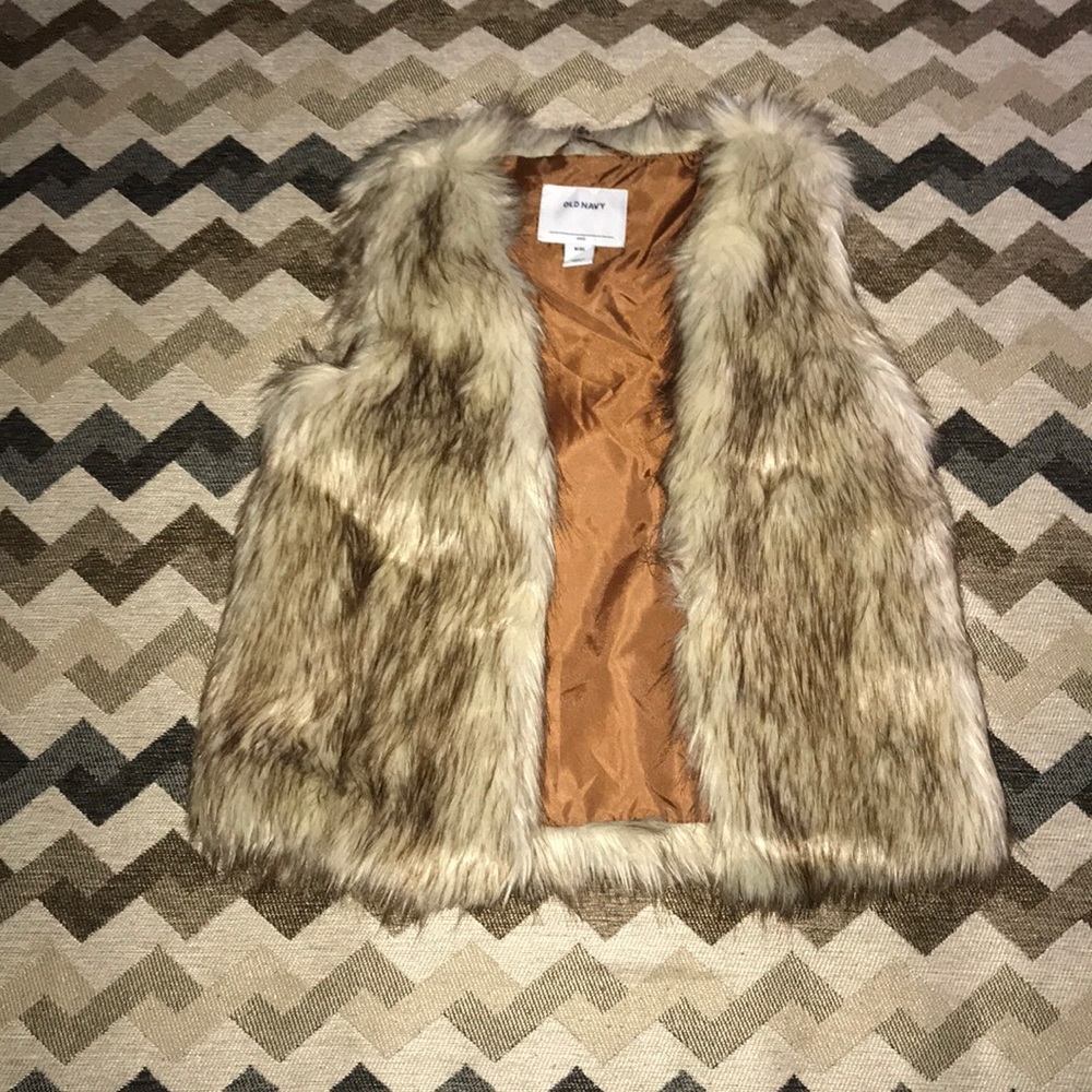 Old navy faux fur vest